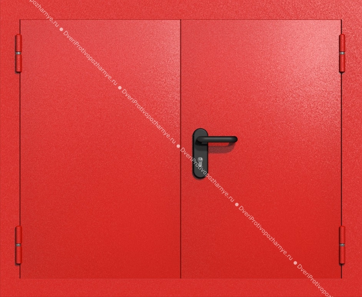 Двустворчатый люк ei-60 (цвет красный RAL 3020)