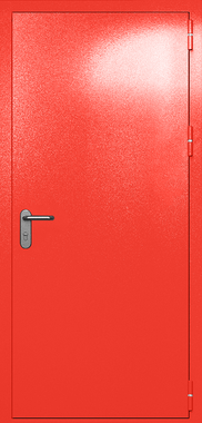 Однопольная глухая дверь ei-60 с ручкой «антипаника» (цвет красный RAL 3020) Однопольная глухая дверь ei-60 с ручкой «антипаника» (цвет красный RAL 3020)