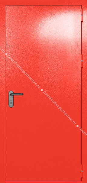 Однопольная глухая дверь ei-60 с ручкой «антипаника» (цвет красный RAL 3020) Однопольная глухая дверь ei-60 с ручкой «антипаника» (цвет красный RAL 3020)