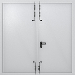 Распашные ворота ei-60 (цвет светло-серый RAL 7047)