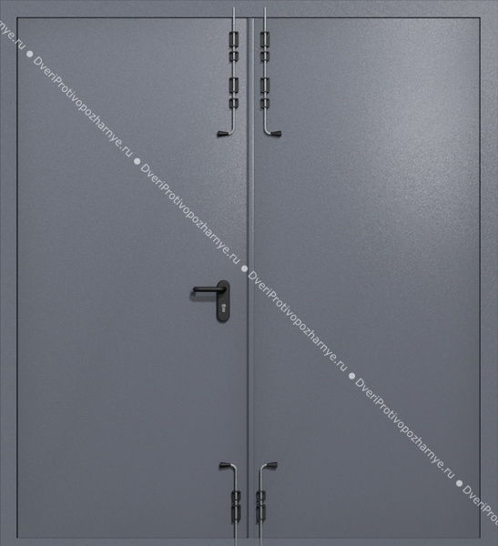 Распашные ворота ei-60 (цвет темно-серый RAL 7015)