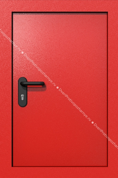 Одностворчатый люк ei-60 (цвет красный RAL 3020)